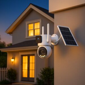 This is a Solar Powered CCTV Camera